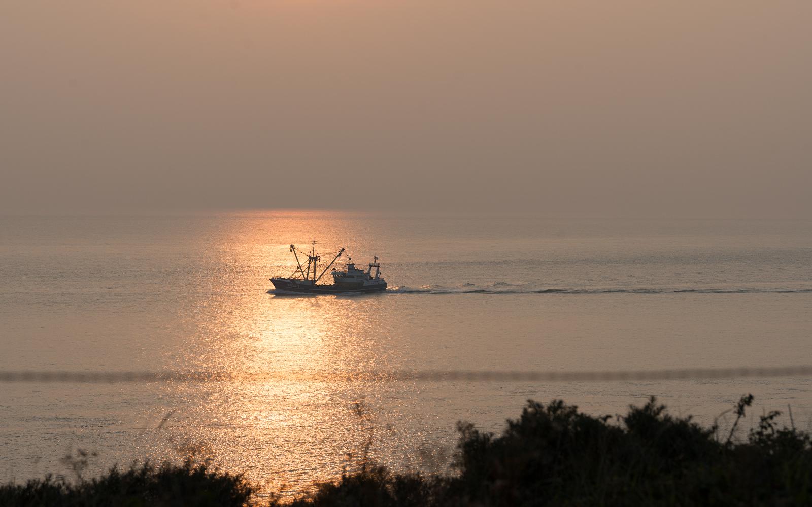 Avondje strand aan de Zeeuwse kust
